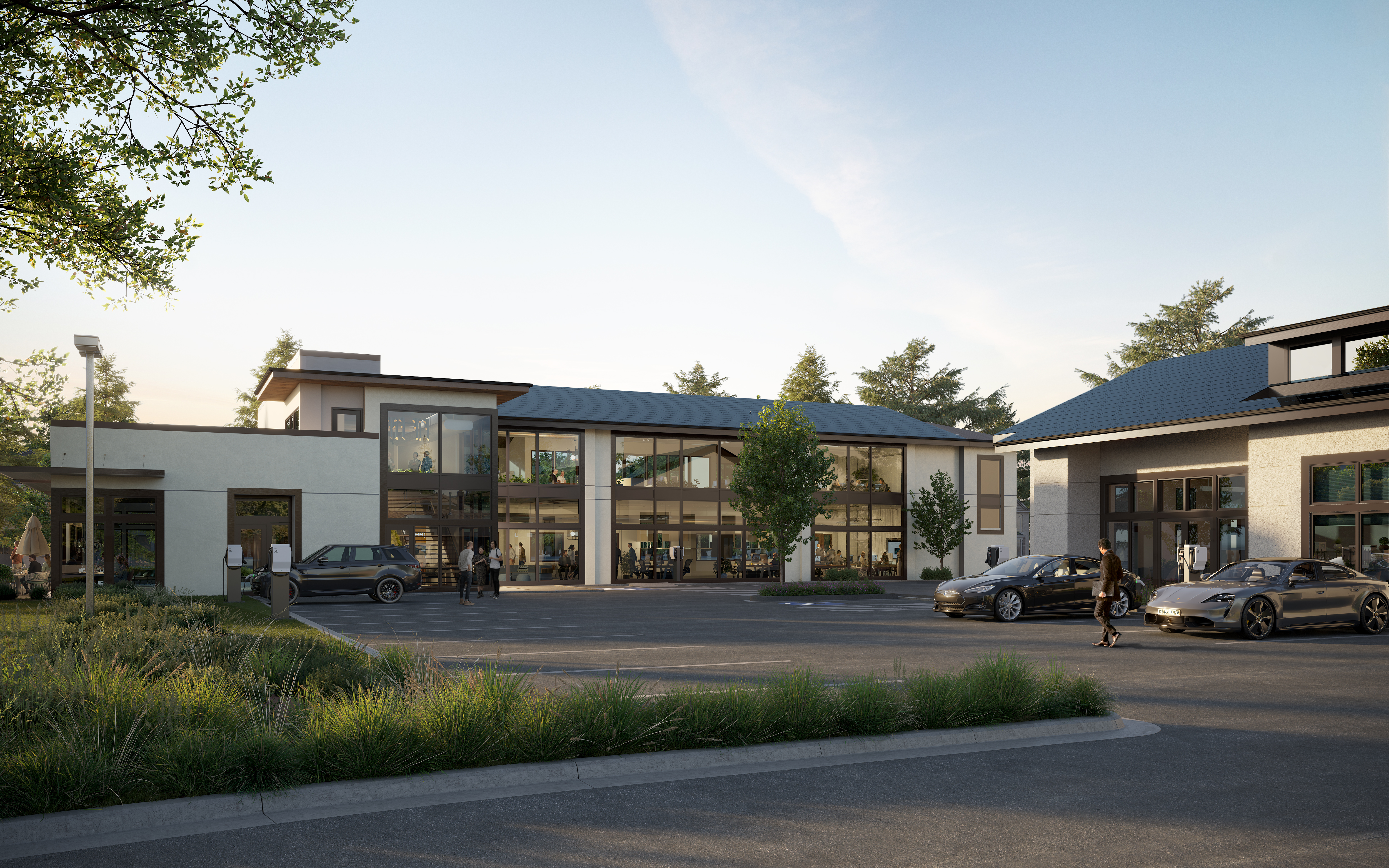 EV Parking and Entry Court